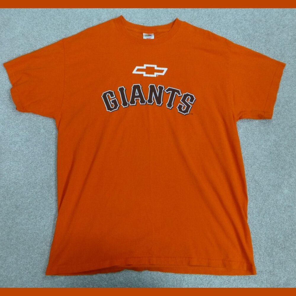 San Francisco Giants Chevrolet Short Sleeve T-Shirt (Cracks on Graphic)